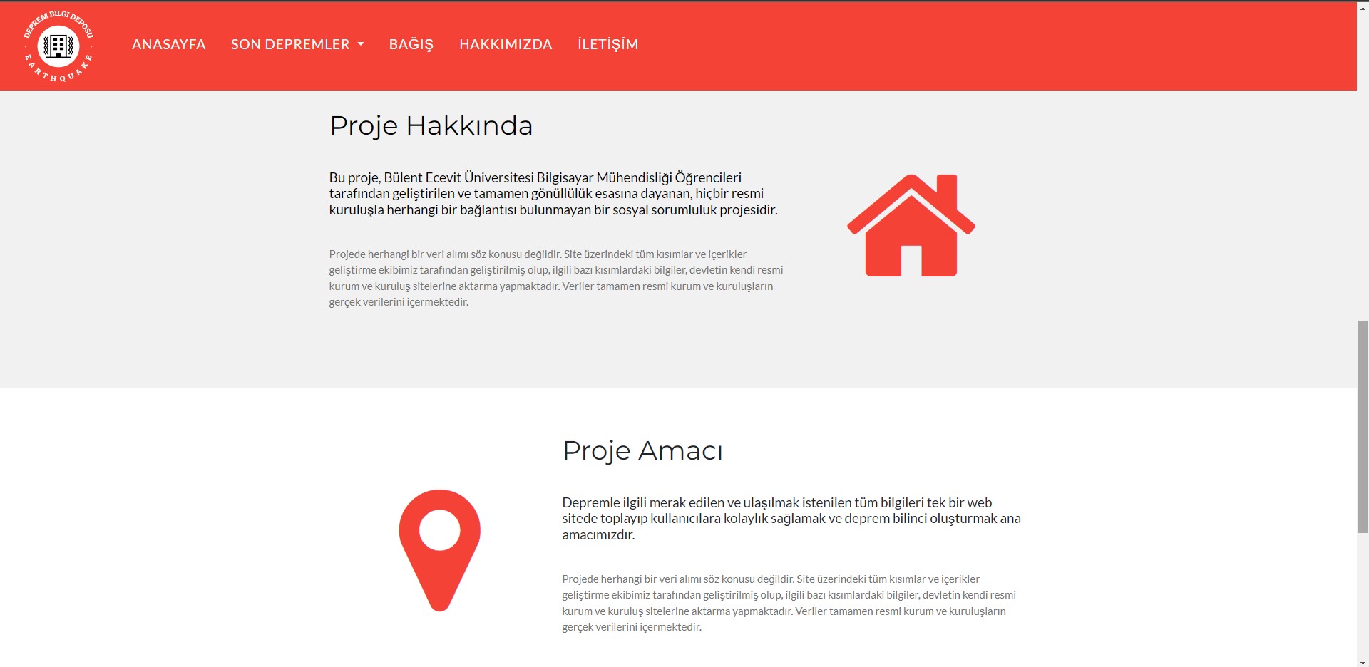 Deprem Bilgi Deposu - Earthquake Information Repository