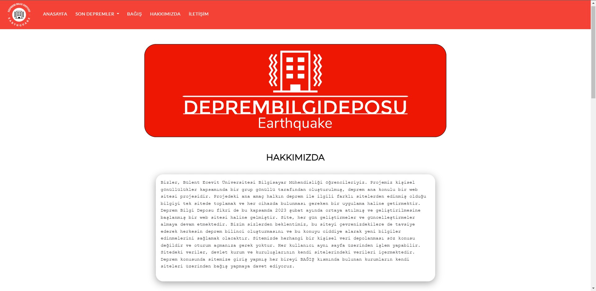 Deprem Bilgi Deposu logo