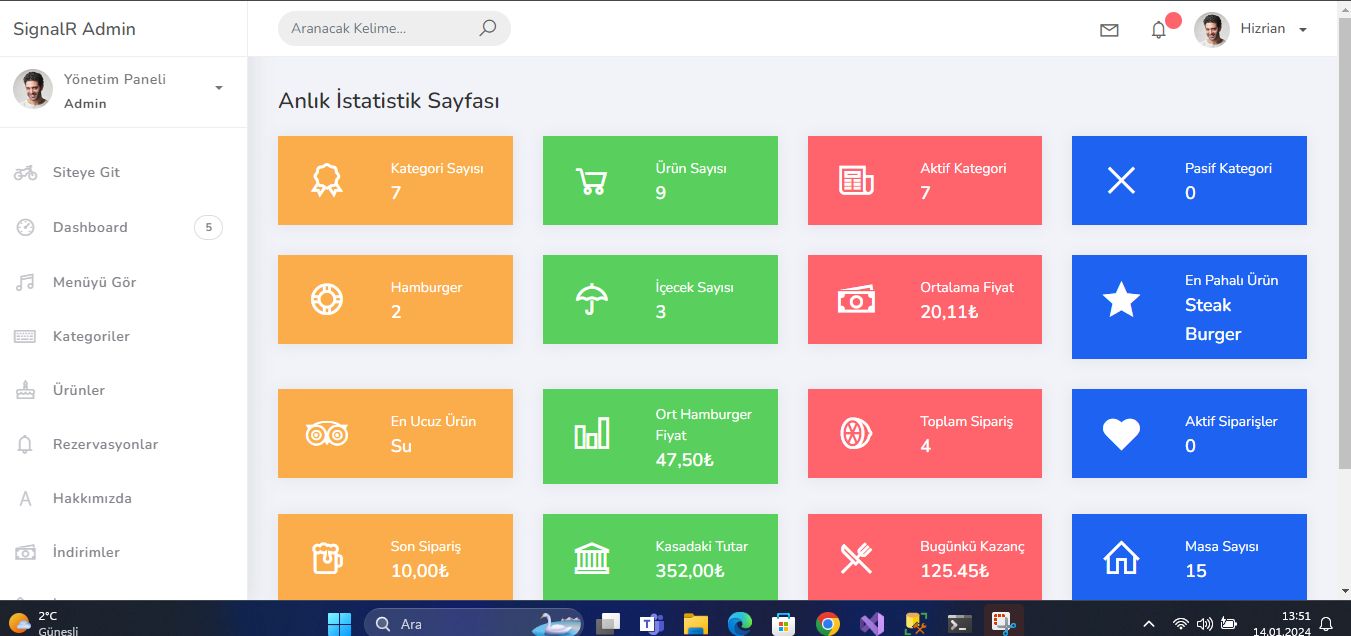 SignalR QR Restaurant - QR Code Restaurant Ordering System